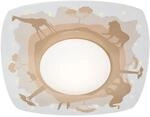 LED-Deckenleuchte Scandi Savanne, orange, 58 cm, Holz