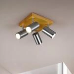 Deckenstrahler Marley, nickel matt, 4-flammig