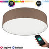 EGLO connect Romao-Z LED-Deckenlampe, Ø57cm, taupe