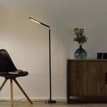 LED-Stehleuchte Filigran, schwarz, dimmbar, verstellbar