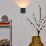 Wandleuchte XIO, grau, 10 x 10 cm, Metall, up/down, G9-LED