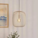 H&auml;ngeleuchte Romazzina, beige, &Oslash; 33 cm, Metall, E27