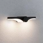 Paulmann LED-Au&szlig;enwandlampe Pekana, anthrazit 30 cm Alu IP44