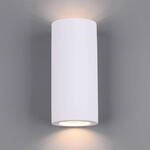 Wandlampe Zazou aus Gips, zweiflammig