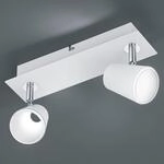 Wei&szlig;-chromfarbener LED-Spot Narcos - 2-flg