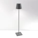Zafferano Poldina XXL Akku-Stehlampe IP54 grau