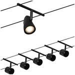 Paulmann Cup Seilsystem Basisset 5fl. schwarz matt