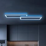 LED-Deckenlampe Frame 2-flg RGBW Backlight 119,5cm