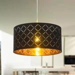 H&auml;ngeleuchte Clark, schwarz/goldfarben, &Oslash; 40 cm