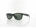 Ray Ban New Wayfarer RB2132 622 55 black rubber / green