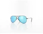 Ray Ban Aviator KIDS RJ9506S 201/55 50 matte black / blue mirror