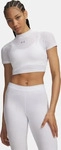 Under Armour 6014710-100, Under Armour HeatGear Elite Crop T-Shirt Damen-wei&szlig;