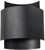 Sollux Impact Wandlampe schwarz G9 dimmbar 22x11x23cm SL.0858