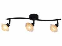 LED Deckenstrahler braun Näve Flower 3x G9 1151414