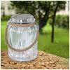 EGLO Leuchten EGLO Solar LED Tischleuchte klar edelstahl Glas Einwegglas m....