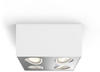 Philips Box moderne LED Deckenleuchte weiß 4-flg. 2000lm Viererspot 20,2x20,2x10cm