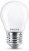 Philips LED E27 P45 Leuchtmittel 4,3W 470lm 2700K warmweiss 4,5x4,5x8cm 76347300