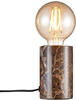 Nordlux SIV Tischlampe Marmor E27 mit Kabelschalter 6x6x10cm 45875018