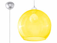 Sollux BALL Kugel Hängellampe gelb, chrom 1-flg. E27 SL.0252