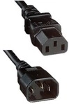 goobay Stromkabel Ger&auml;te C14/Ger&auml;te C13 schwarz 1,5 m schwarz