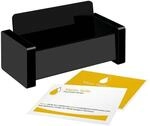 Wedo Visitenkartenhalter &raquo;Black Office&laquo; schwarz schwarz, 10.9x5.9x5 cm
