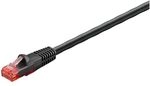 goobay RJ-45 Netzwerkkabel 20.0 m schwarz