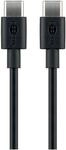 goobay USB-Kabel Anschlusskabel USB C 2.0 schwarz 2.0 m schwarz