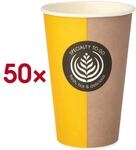 Papstar Pappbecher 0,3L &raquo;To Go&laquo; f&uuml;r Hei&szlig;getr&auml;nke mehrfarbig, 11.6 cm