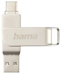 Hama USB-Stick &raquo;C-Rotate Pro&laquo; 256 GB silber, 1.4x6.22x0.89 cm