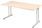 Geram&ouml;bel Schreibtisch &raquo;Lissabon&laquo; 160 cm manuell h&ouml;henverstellbar braun,