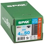 SPAX Fassadenschrauben T20 Linsenkopf BLAX A2 4,5 x 50 mm 200 St&uuml;ck