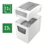 Leitz IQ Aktenvernichter &raquo;Slim Office S&laquo; P4 wei&szlig;, 22x37.5x37 cm