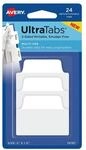 Avery Zweckform 24 Haftstreifen &raquo;UltraTabs - Wei&szlig;&laquo; wei&szlig;, 5.08x3.81 cm