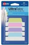 Avery Zweckform 24 Haftstreifen &raquo;UltraTabs Pastell&laquo;, 6.35x2.54 cm