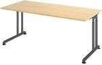 HAMMERBACHER Schreibtisch &raquo;Z-Line&laquo; 180 cm Gestell graphitfarben grau, 180x82x80 cm