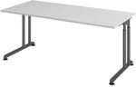 HAMMERBACHER Schreibtisch &raquo;Z-Line&laquo; 180 cm Gestell graphitfarben grau,...