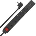Hama 5-fach Steckdosenleiste &raquo;USB 3,4 A&laquo; (schwarz) schwarz, 31.5x4x4.5 cm