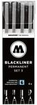 MOLOTOW 4er-Etui Blackliner &raquo;Set 3&laquo; schwarz