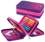 Herlitz Sch&uuml;leretui &raquo;Dip Dye&laquo; pink/purple 3 F&auml;cher, 19.3x11.5x7 cm