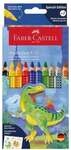 Faber-Castell (Schule) Buntstifte &raquo;Jumbo Grip Dino&laquo; 8 + 2 St&uuml;ck braun