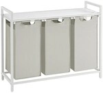 VASAGLE W&auml;schesortierer 92,5/33/72 cm beige, 92.5x72x33 cm