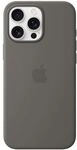 Apple Smartphone-H&uuml;lle mit MagSafe &raquo;Silikon Case&laquo; iPhone 16 Pro Max steingrau grau