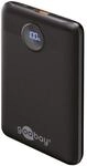 goobay Schnelllade Powerbank 10000 mAh schwarz schwarz, 6.86x10.6x1.6 cm