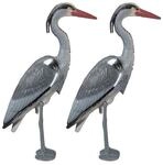 relaxdays 2er-Pack Gartenfiguren Reiher
