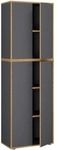 VCM Aktenschrank &raquo;Salia&laquo; 5 OH mittel grau, 60x183x32 cm