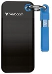 Verbatim Externe Festplatte &raquo;Pocket SSD&laquo; 2000 GB schwarz, 9.61x1x4.51 cm