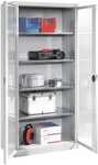 CP Stahlschrank mit Sichtfenstern in Fl&uuml;gelt&uuml;ren 93 x 195 cm, 93x195x50 cm