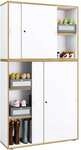 VCM Morgenthaler Schiebet&uuml;renschrank &raquo;Salia&laquo; 5 OH breit wei&szlig;, 100x183x32 cm