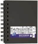 Oxford Sketchbook A6 Spiralbindung - 80 Blatt schwarz