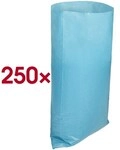 HEAD 120 L M&uuml;llbeutel blau 250 St&uuml;ck blau, 80x100 cm